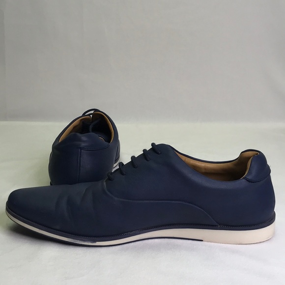 Zara Men's Blue/White Oxfords Lace Up Shoes - Picture 14 of 15